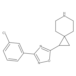 1-[3-(3-Chlorophenyl)-1,2,4-oxadiazol-5-yl]-6-azaspiro[2.5]octane Structure