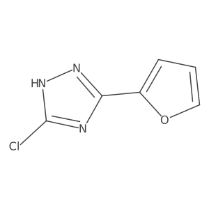 5-chloro-3-(furan-2-yl)-1H-1,2,4-triazole结构式