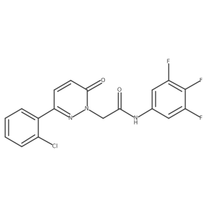 2-[3-(2-chlorophenyl)-6-oxopyridazin-1(6H)-yl]-N-(3,4,5-trifluorophenyl)acetamide Structure