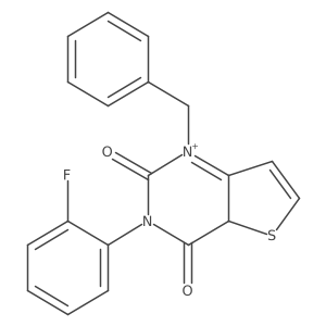 1-benzyl-3-(2-fluorophenyl)-1H,2H,3H,4H-thieno[3,2-d]pyrimidine-2,4-dione结构式
