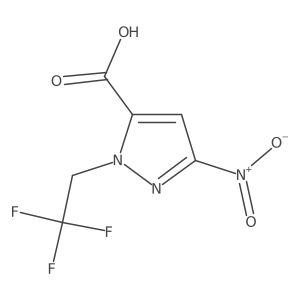 3-Nitro-1-(2,2,2-trifluoroethyl)pyrazole-5-carboxylic acid结构式