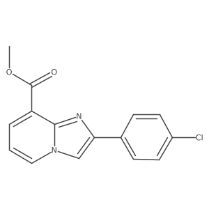 Methyl 2-(4-chlorophenyl)imidazo[1,2-A]pyridine-8-carboxylate Structure