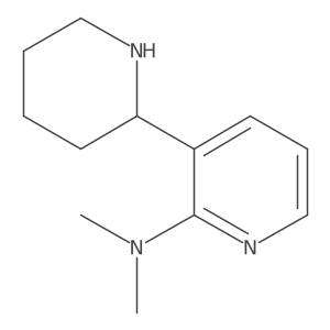 N,N-Dimethyl-3-(piperidin-2-yl)pyridin-2-amine结构式
