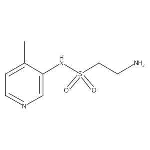 Ethanesulfonamide, 2-amino-N-(4-methyl-3-pyridinyl)-结构式