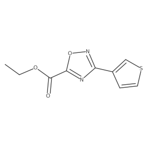 Ethyl 3-(3-Thienyl)-1,2,4-oxadiazole-5-carboxylate结构式