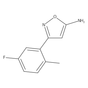 5-Amino-3-(5-fluoro-2-methylphenyl)isoxazole结构式