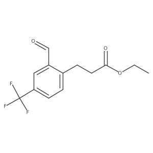 Ethyl 3-(2-formyl-4-(trifluoromethyl)phenyl)propanoate Structure