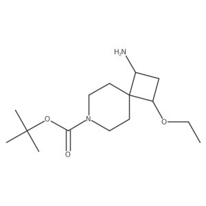 Tert-butyl 1-amino-3-ethoxy-7-azaspiro[3.5]nonane-7-carboxylate Structure