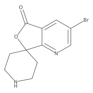 3-Bromospiro[furo[3,4-b]pyridine-7,4'-piperidine]-5-one Structure
