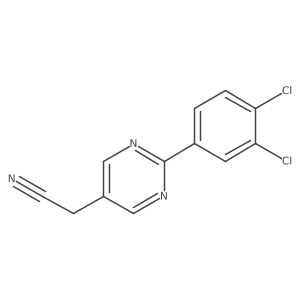 2-(3,4-Dichlorophenyl)pyrimidine-5-acetonitrile结构式