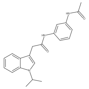 N-[3-(acetylamino)phenyl]-2-[1-(propan-2-yl)-1H-indol-3-yl]acetamide Structure