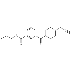 N-Propyl-3-(4-prop-2-ynylpiperazine-1-carbonyl)benzamide Structure