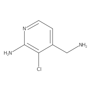 4-(Aminomethyl)-3-chloropyridin-2-amine结构式