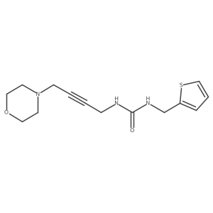 1-(4-morpholinobut-2-ynyl)-3-(2-thienylmethyl)urea结构式