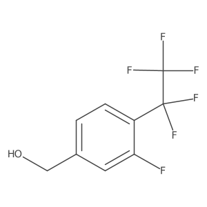 (3-Fluoro-4-pentafluoroethyl-phenyl)-methanol结构式
