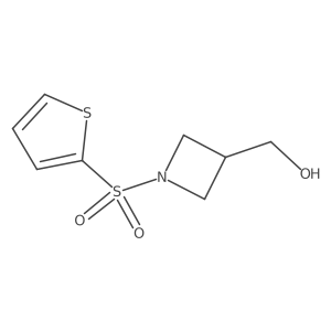 (1-(Thiophen-2-ylsulfonyl)azetidin-3-yl)methanol Structure