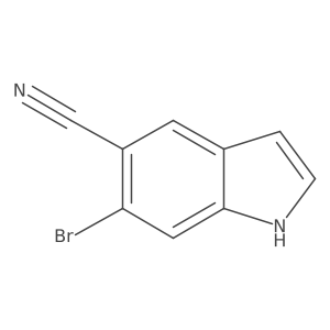 6-Bromo-1H-indole-5-carbonitrile Structure