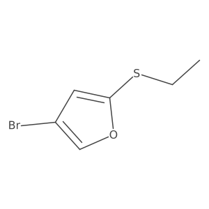 4-Bromo-2-(ethylsulfanyl)furan Structure