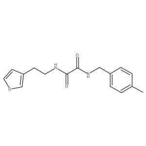 N1-(2-(furan-3-yl)ethyl)-N2-(4-methylbenzyl)oxalamide Structure