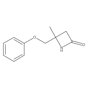 4-Methyl-4-(phenoxymethyl)-2-azetidinone结构式