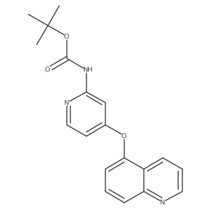Tert-butyl (4-(quinolin-5-yloxy)pyridin-2-yl)carbamate Structure