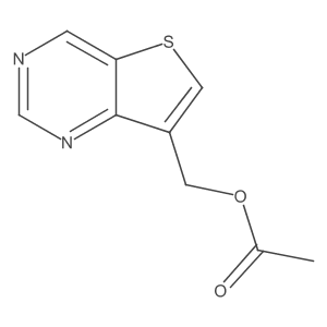 7-Acetyloxymethyl-thieno[3,2-d]pyrimidine Structure