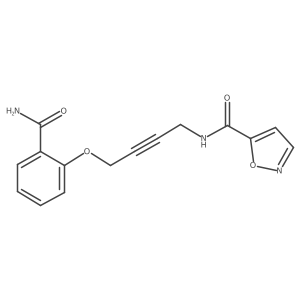N-(4-(2-carbamoylphenoxy)but-2-yn-1-yl)isoxazole-5-carboxamide Structure
