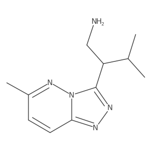 3-Methyl-2-{6-methyl-[1,2,4]triazolo[4,3-b]pyridazin-3-yl}butan-1-amine结构式