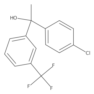 1-(4-Chlorophenyl)-1-(3-(trifluoromethyl)phenyl)ethanol结构式