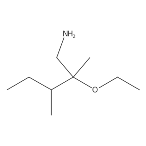 2-Ethoxy-2,3-dimethylpentan-1-amine结构式