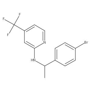 N-[1-(4-Bromophenyl)ethyl]-4-(trifluoromethyl)-2-pyridinamine Structure