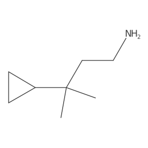 3-Cyclopropyl-3-methylbutan-1-amine Structure
