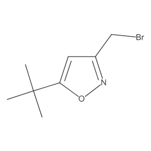3-(Bromomethyl)-5-(tert-butyl)isoxazole结构式