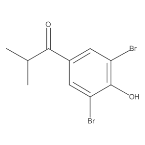 1-(3,5-Dibromo-4-hydroxyphenyl)-2-methylpropan-1-one Structure