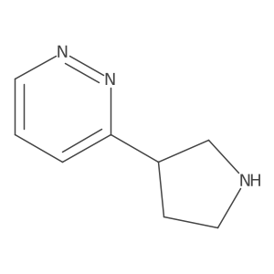 3-(3-Pyrrolidinyl)pyridazine结构式