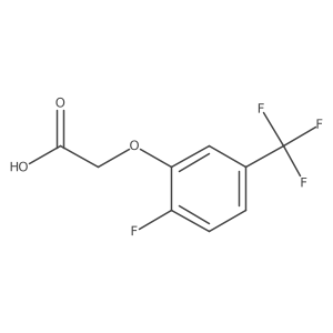 2-[2-Fluoro-5-(trifluoromethyl)phenoxy]acetic acid Structure
