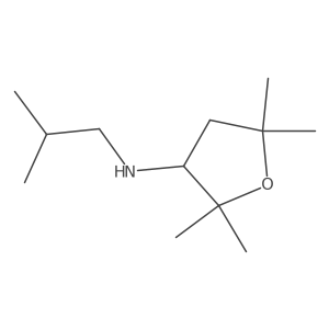 2,2,5,5-tetramethyl-N-(2-methylpropyl)oxolan-3-amine结构式