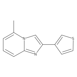 5-Methyl-2-(thiophen-3-yl)imidazo[1,2-a]pyridine结构式
