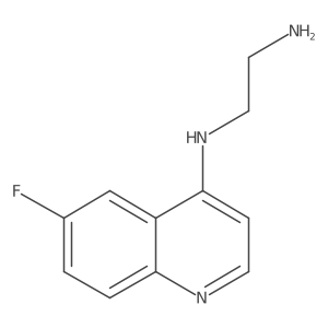 1,2-Ethanediamine, N1-(6-fluoro-4-quinolinyl)- Structure