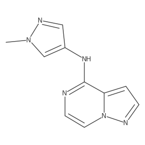 1-methyl-N-{pyrazolo[1,5-a]pyrazin-4-yl}-1H-pyrazol-4-amine Structure