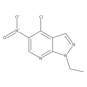 4-Chloro-1-ethyl-5-nitro-1H-pyrazolo[3,4-b]pyridine Structure