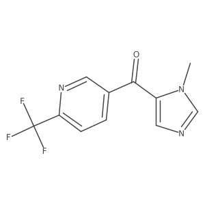 (1-Methyl-1H-imidazol-5-yl)(6-(trifluoromethyl)pyridin-3-yl)methanone结构式