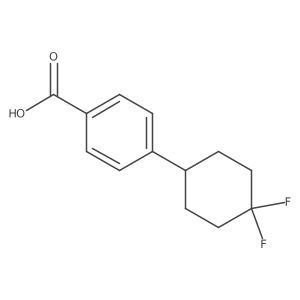 4-(4,4-Difluorocyclohexyl)benzoic acid Structure