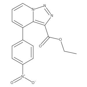 Ethyl 4-(4-nitrophenyl)[1,2,3]triazolo[1,5-a]pyridine-3-carboxylate Structure
