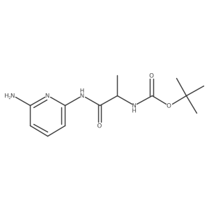 tert-butyl N-[1-[(6-aminopyridin-2-yl)amino]-1-oxopropan-2-yl]carbamate结构式
