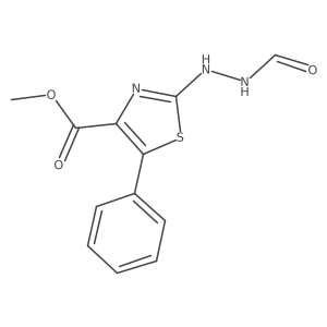 Methyl 2-(2-formylhydrazino)-5-phenyl-1,3-thiazole-4-carboxylate结构式