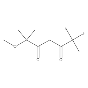 2,2-Difluoro-6-methoxy-6-methylheptane-3,5-dione结构式