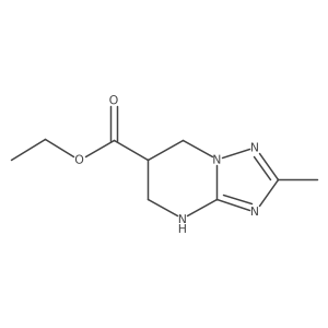 ethyl 2-methyl-4H,5H,6H,7H-[1,2,4]triazolo[1,5-a]pyrimidine-6-carboxylate结构式