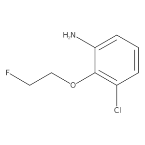 3-Chloro-2-(2-fluoroethoxy)aniline结构式