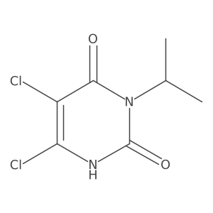 5,6-Dichloro-3-isopropylpyrimidine-2,4(1H,3H)-dione结构式